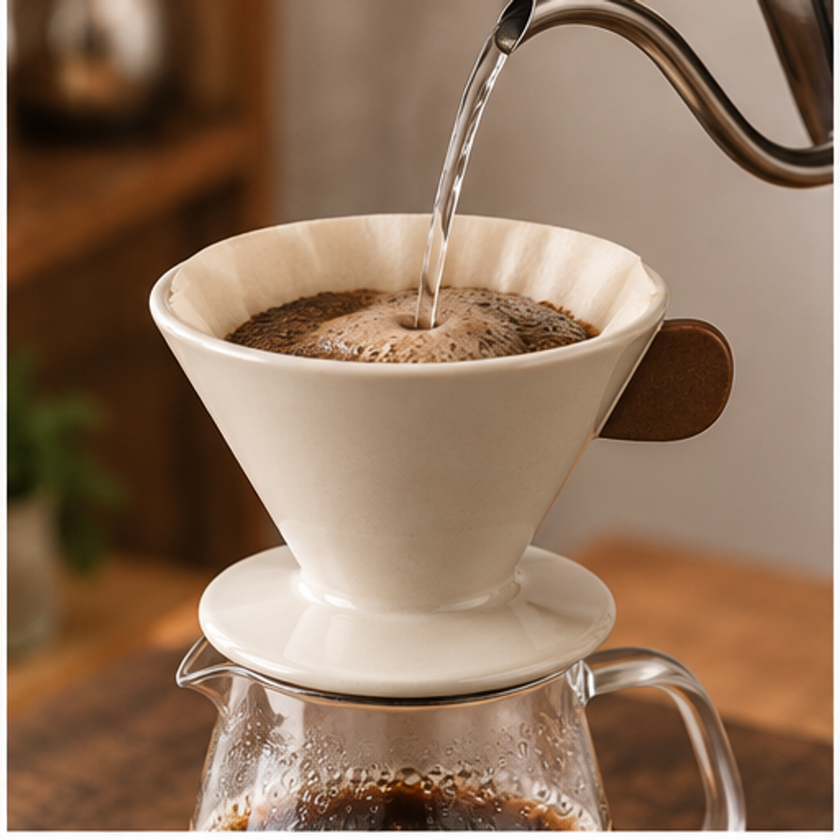 Ceramic Pour-Over Dripper — lifestyle