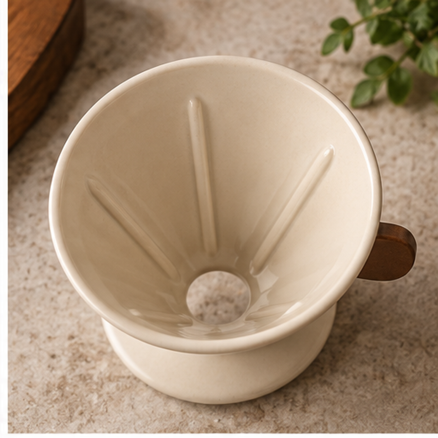 Ceramic Pour-Over Dripper — feature