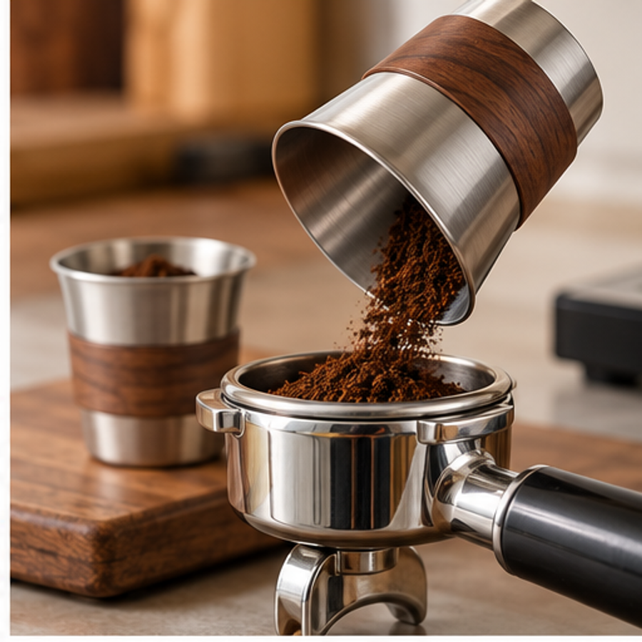 Coffee Dosing Cup Set — 2 Piece — feature