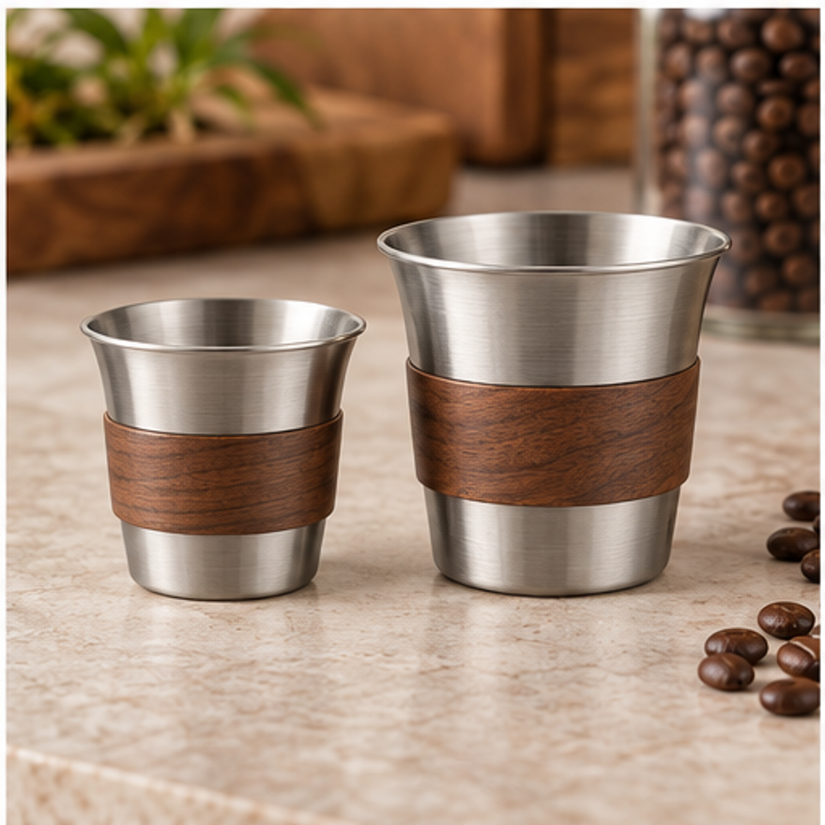 Coffee Dosing Cup Set — 2 Piece — overview