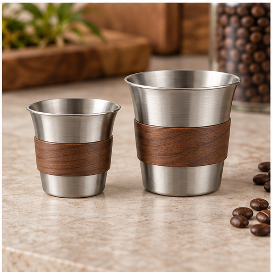 Coffee Dosing Cup Set — 2 Piece — overview