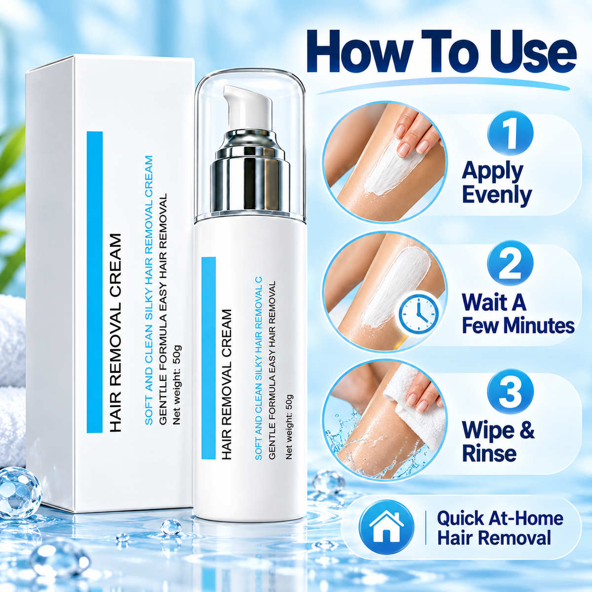 🎁 BUY 1 GET 1 FREE ❄️ Hair Removal Cream: Effortlessly Remove Unwanted Hair for Silky-Smooth Skin!