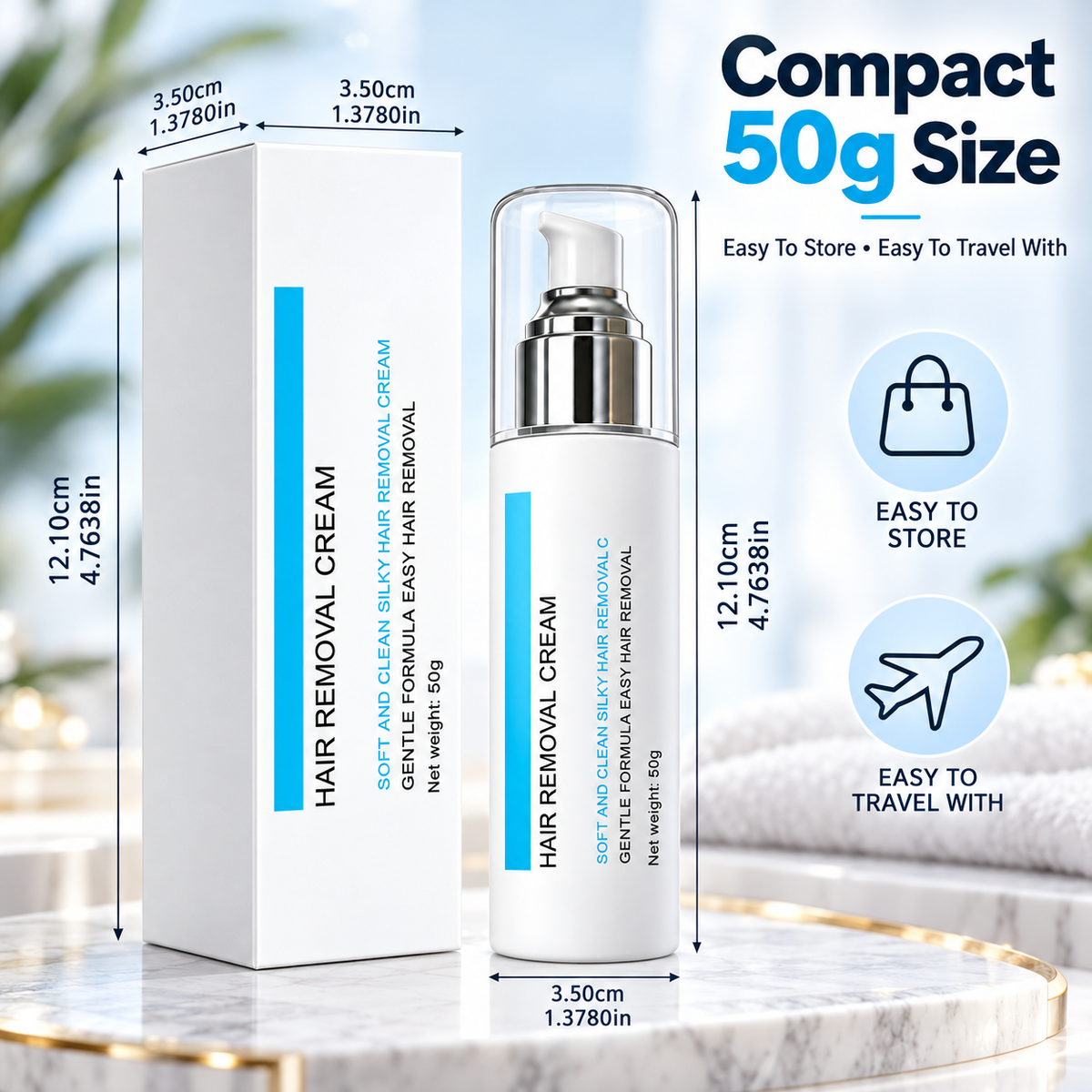 🎁 BUY 1 GET 1 FREE ❄️ Hair Removal Cream: Effortlessly Remove Unwanted Hair for Silky-Smooth Skin!