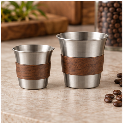 Coffee Dosing Cup Set — 2 Piece — overview