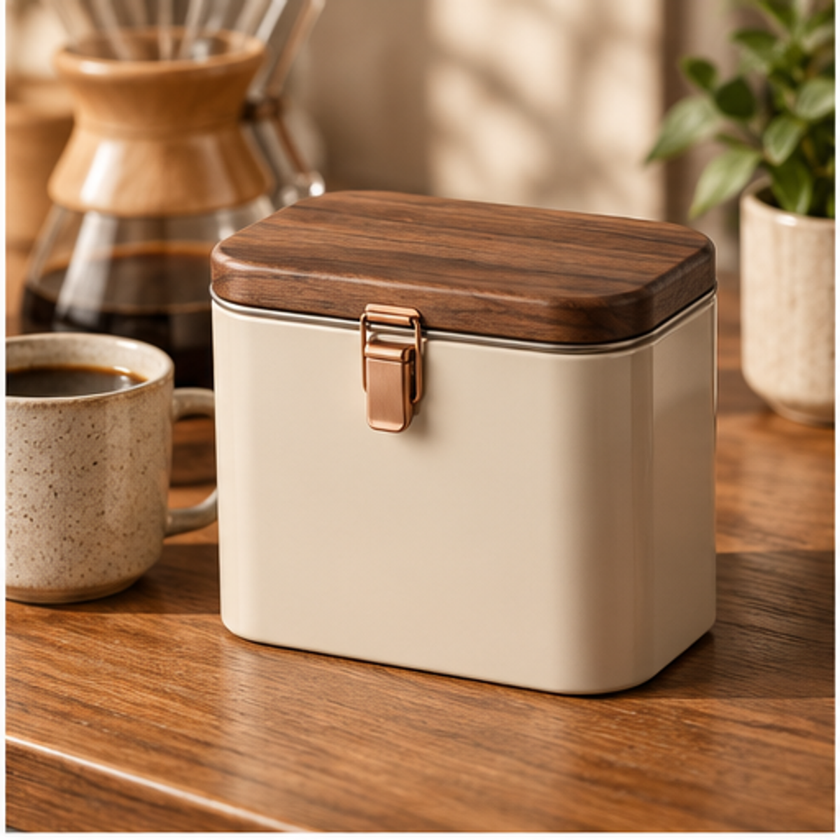 Coffee Filter Storage Canister — lifestyle