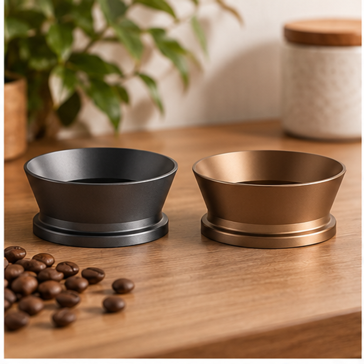 Espresso Dosing Funnel Set — 2 Piece — lifestyle