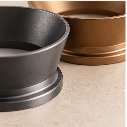 Espresso Dosing Funnel Set — 2 Piece — detail