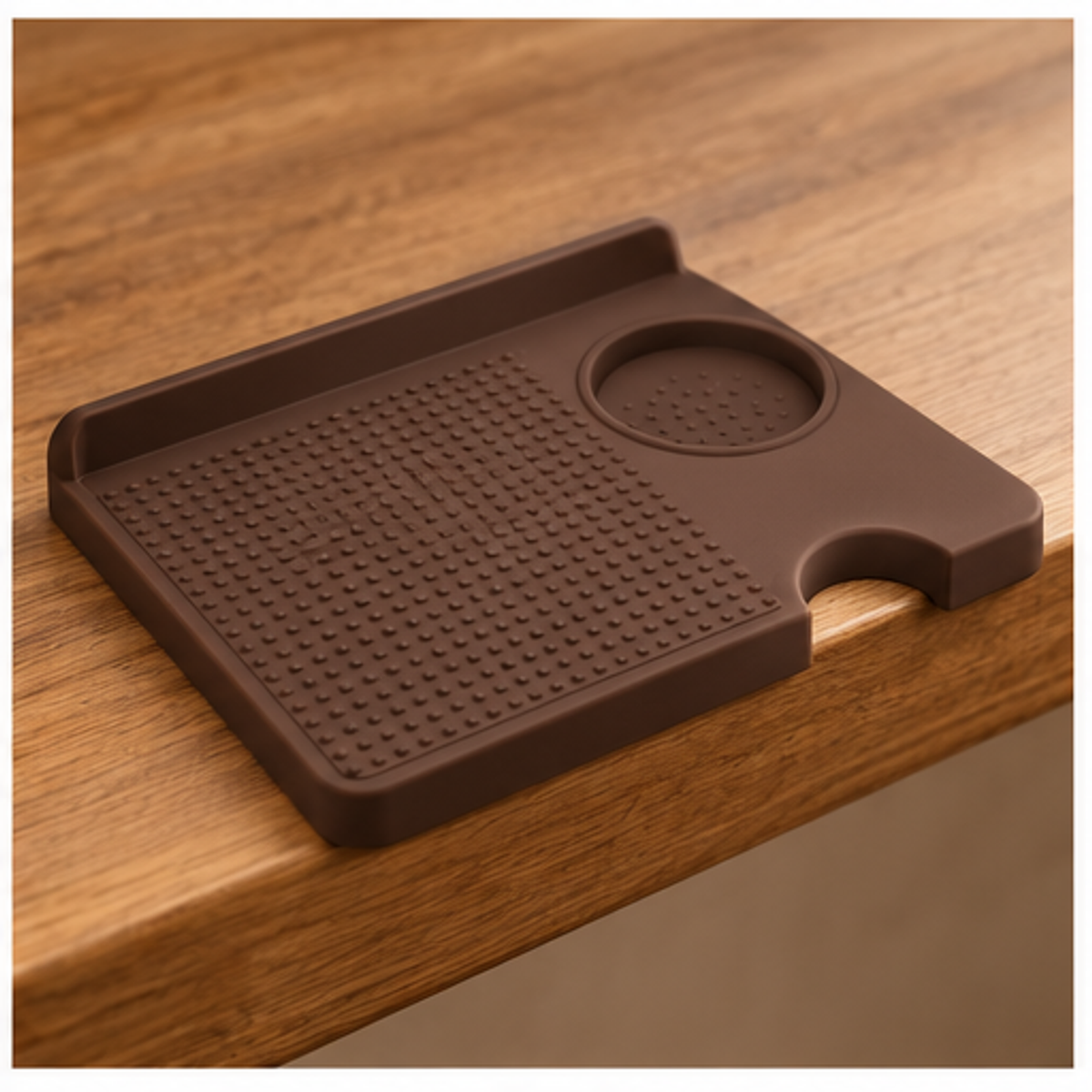 Espresso Tamping Mat Station — feature