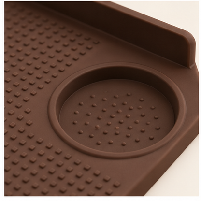 Espresso Tamping Mat Station — detail