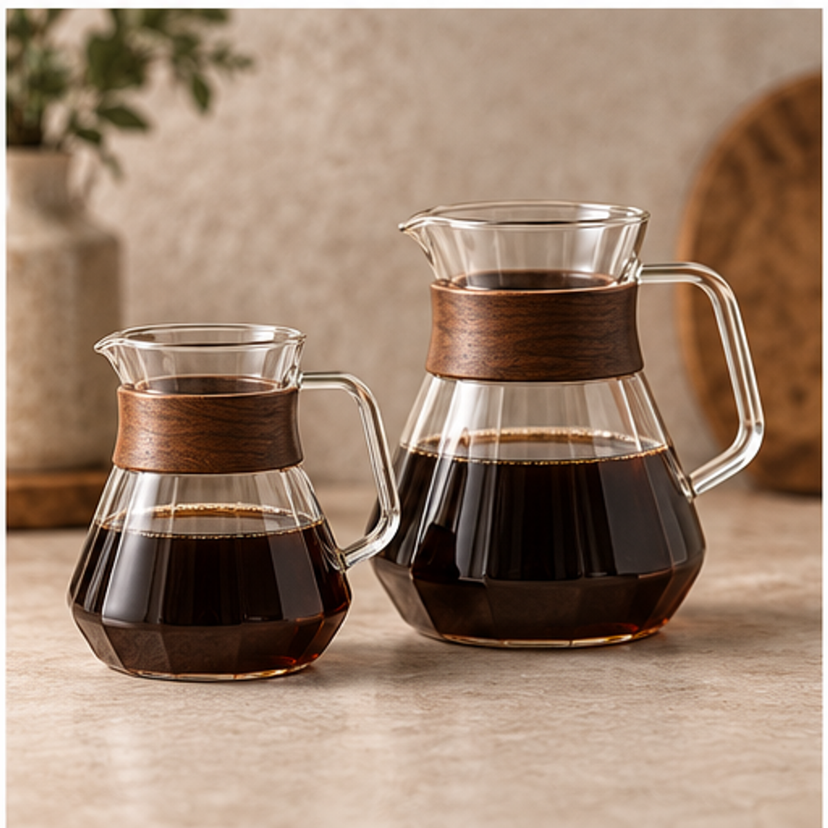 Glass Pour-Over Server Set — 2 Piece — overview